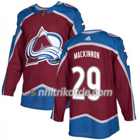 Colorado Avalanche Trikot Nathan MacKinnon 29 Adidas 2017-2018 Burgundy Rot Authentic - Herren